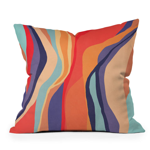 Viviana Gonzalez Psychedelic pattern 02 Throw Pillow