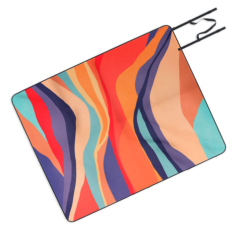 Viviana Gonzalez Psychedelic pattern 02 Picnic Blanket