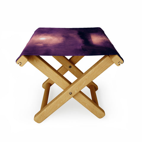 Viviana Gonzalez Purple Sunset Folding Stool