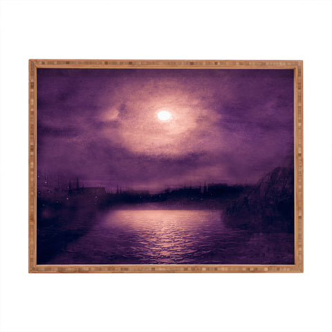 Viviana Gonzalez Purple Sunset Rectangular Tray