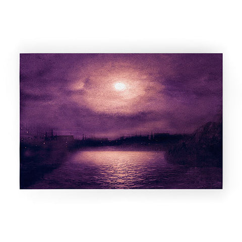 Viviana Gonzalez Purple Sunset Welcome Mat