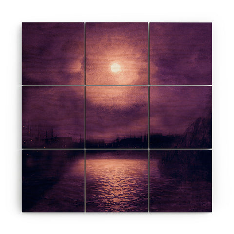 Viviana Gonzalez Purple Sunset Wood Wall Mural