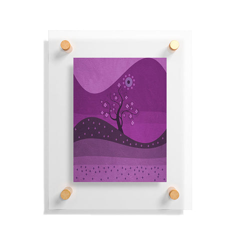 Viviana Gonzalez Radiant Orchid Landscape Floating Acrylic Print