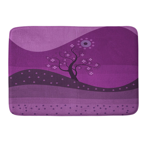 Viviana Gonzalez Radiant Orchid Landscape Memory Foam Bath Mat