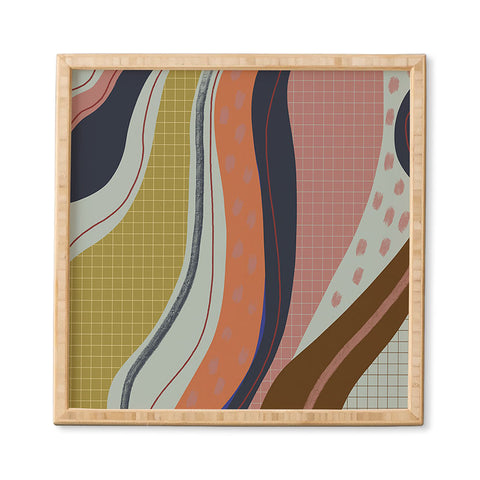 Viviana Gonzalez Retro Fusion 01 Framed Wall Art