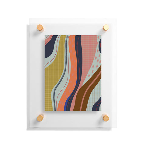 Viviana Gonzalez Retro Fusion 01 Floating Acrylic Print