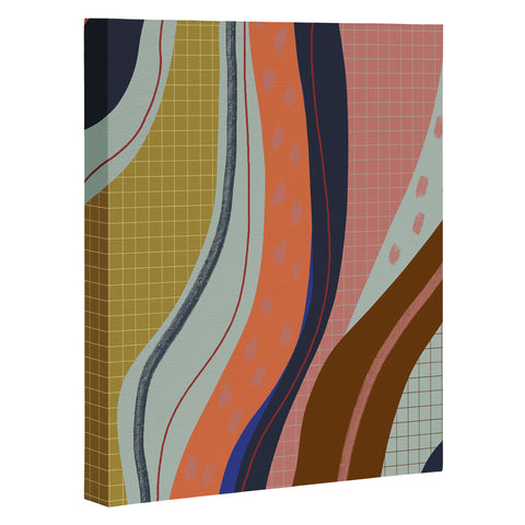 Viviana Gonzalez Retro Fusion 01 Art Canvas