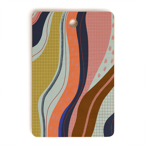 Viviana Gonzalez Retro Fusion 01 Cutting Board Rectangle