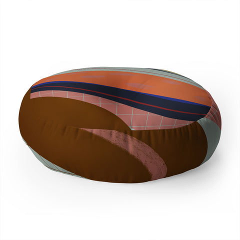 Viviana Gonzalez Retro Fusion 01 Floor Pillow Round