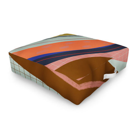 Viviana Gonzalez Retro Fusion 01 Outdoor Floor Cushion