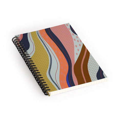 Viviana Gonzalez Retro Fusion 01 Spiral Notebook