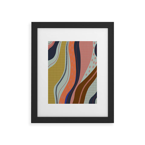 Viviana Gonzalez Retro Fusion 01 Framed Art Print