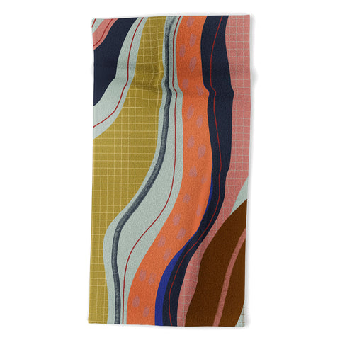 Viviana Gonzalez Retro Fusion 01 Beach Towel