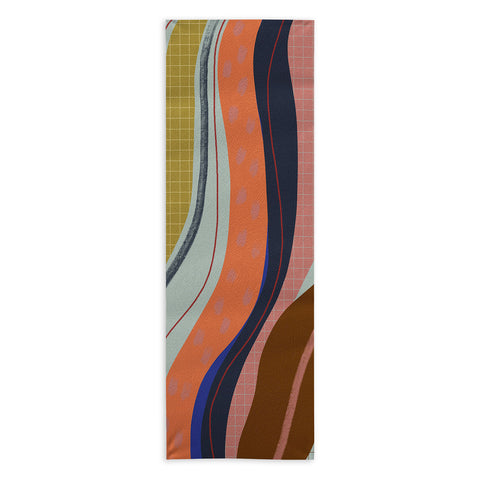 Viviana Gonzalez Retro Fusion 01 Yoga Towel