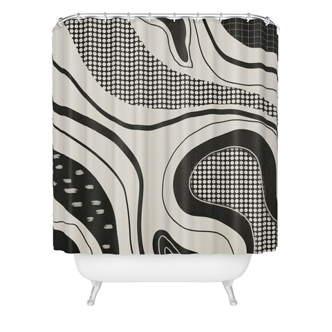 Viviana Gonzalez Retro Fusion 03 Shower Curtain