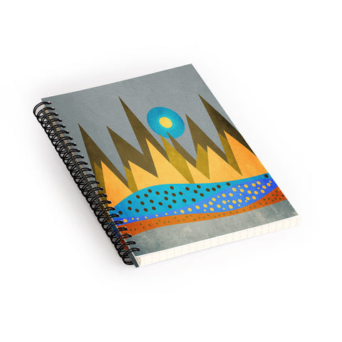 Viviana Gonzalez Retro Landscape I Spiral Notebook