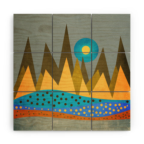 Viviana Gonzalez Retro Landscape I Wood Wall Mural