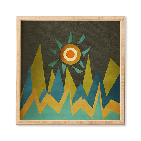 Viviana Gonzalez Retro Landscape II Framed Wall Art