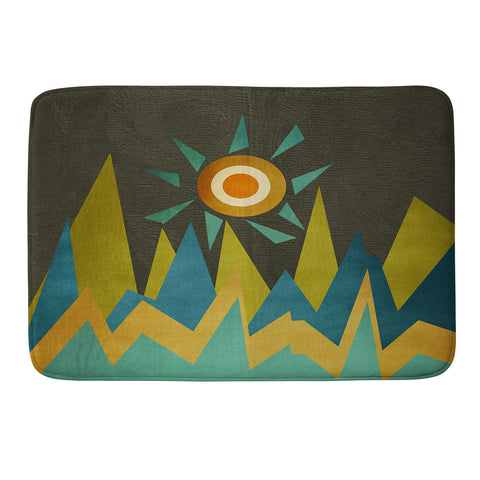 Viviana Gonzalez Retro Landscape II Memory Foam Bath Mat