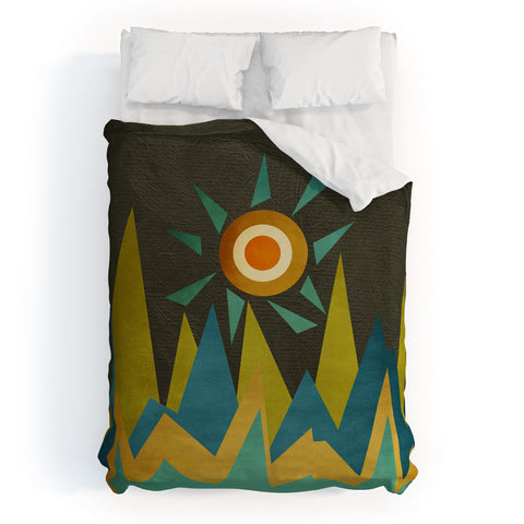 Viviana Gonzalez Retro Landscape II Duvet Cover