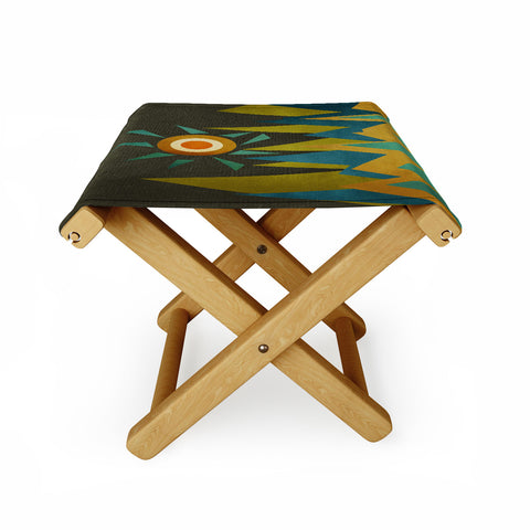 Viviana Gonzalez Retro Landscape II Folding Stool