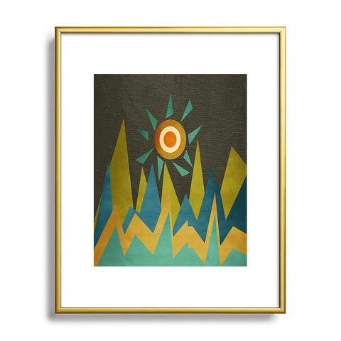 Viviana Gonzalez Retro Landscape II Metal Framed Art Print