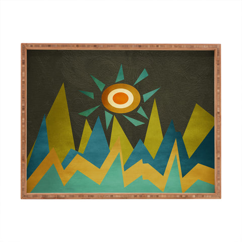 Viviana Gonzalez Retro Landscape II Rectangular Tray
