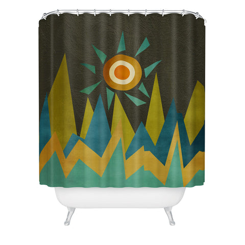 Viviana Gonzalez Retro Landscape II Shower Curtain