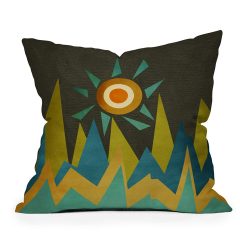 Viviana Gonzalez Retro Landscape II Throw Pillow
