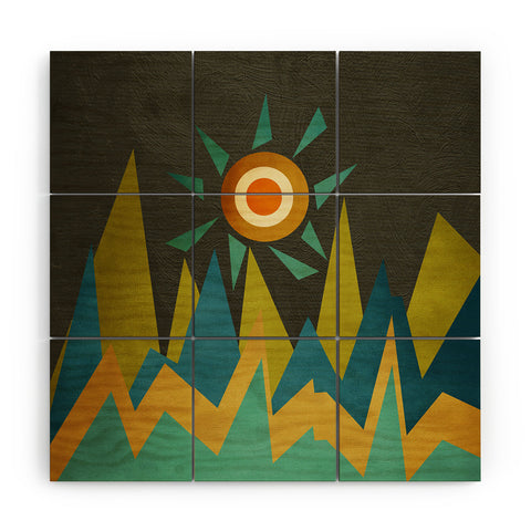 Viviana Gonzalez Retro Landscape II Wood Wall Mural