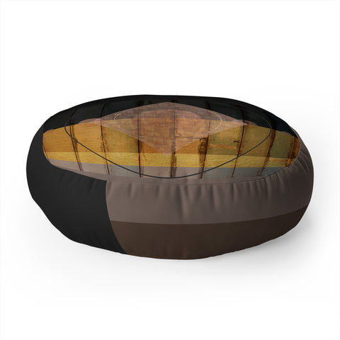 Viviana Gonzalez Rustic neutrals 02 Floor Pillow Round