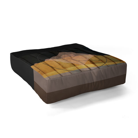 Viviana Gonzalez Rustic neutrals 02 Floor Pillow Square