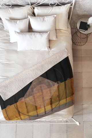 Viviana Gonzalez Rustic neutrals 02 Fleece Throw Blanket