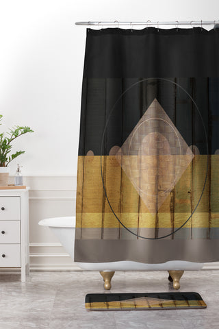 Viviana Gonzalez Rustic neutrals 02 Shower Curtain And Mat