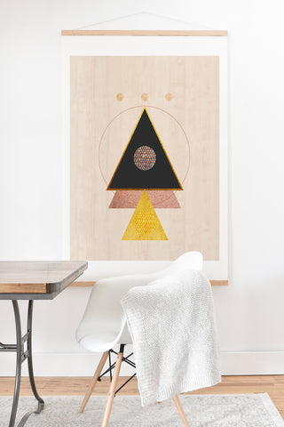 Viviana Gonzalez Rustic neutrals Art Print And Hanger