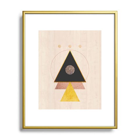 Viviana Gonzalez Rustic neutrals Metal Framed Art Print