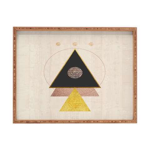 Viviana Gonzalez Rustic neutrals Rectangular Tray