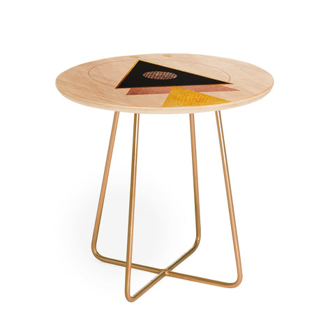 Viviana Gonzalez Rustic neutrals Round Side Table