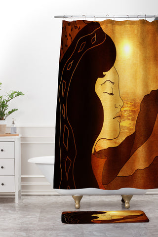 Viviana Gonzalez Song of December Shower Curtain And Mat