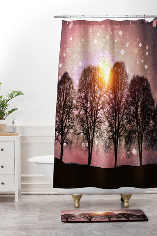 Viviana Gonzalez Sounds Of Christmas Shower Curtain And Mat