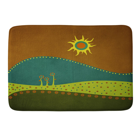 Viviana Gonzalez Spring Landscape 1 Memory Foam Bath Mat