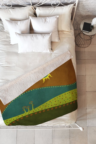 Viviana Gonzalez Spring Landscape 1 Fleece Throw Blanket