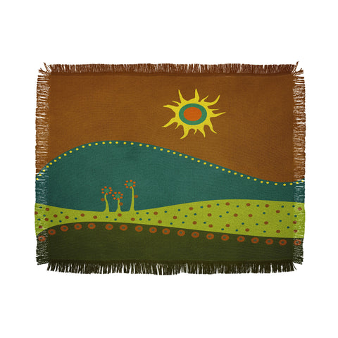 Viviana Gonzalez Spring Landscape 1 Throw Blanket