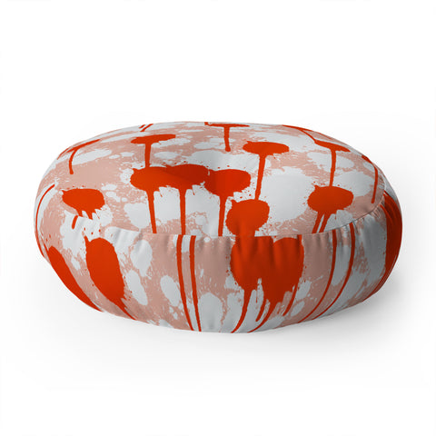 Viviana Gonzalez Summer abstract 01 Floor Pillow Round