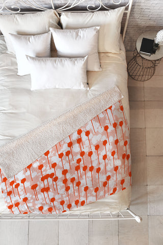 Viviana Gonzalez Summer abstract 01 Fleece Throw Blanket