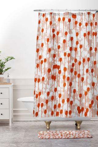 Viviana Gonzalez Summer abstract 01 Shower Curtain And Mat