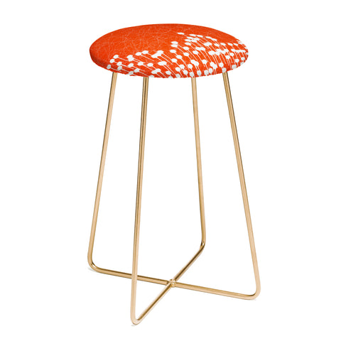 Viviana Gonzalez Summer abstract 02 Counter Stool