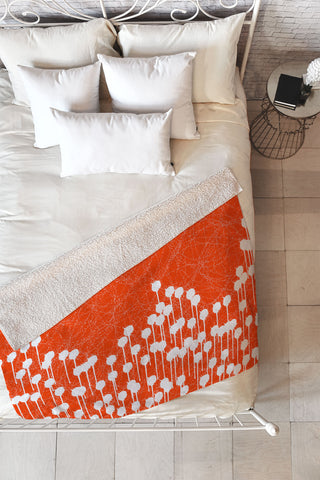 Viviana Gonzalez Summer abstract 02 Fleece Throw Blanket
