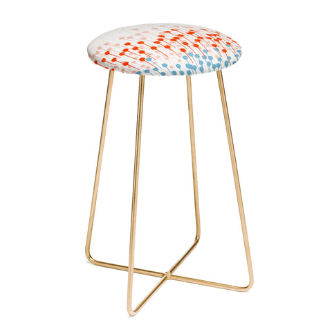 Viviana Gonzalez Summer abstract 03 Counter Stool