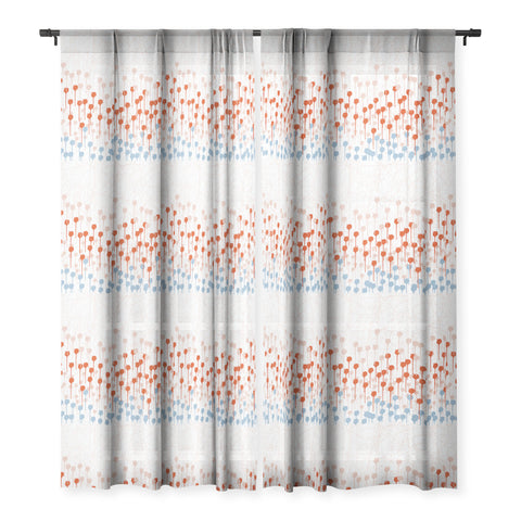 Viviana Gonzalez Summer abstract 03 Sheer Window Curtain